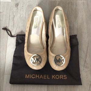 Michael Kors Tan Leather Flats